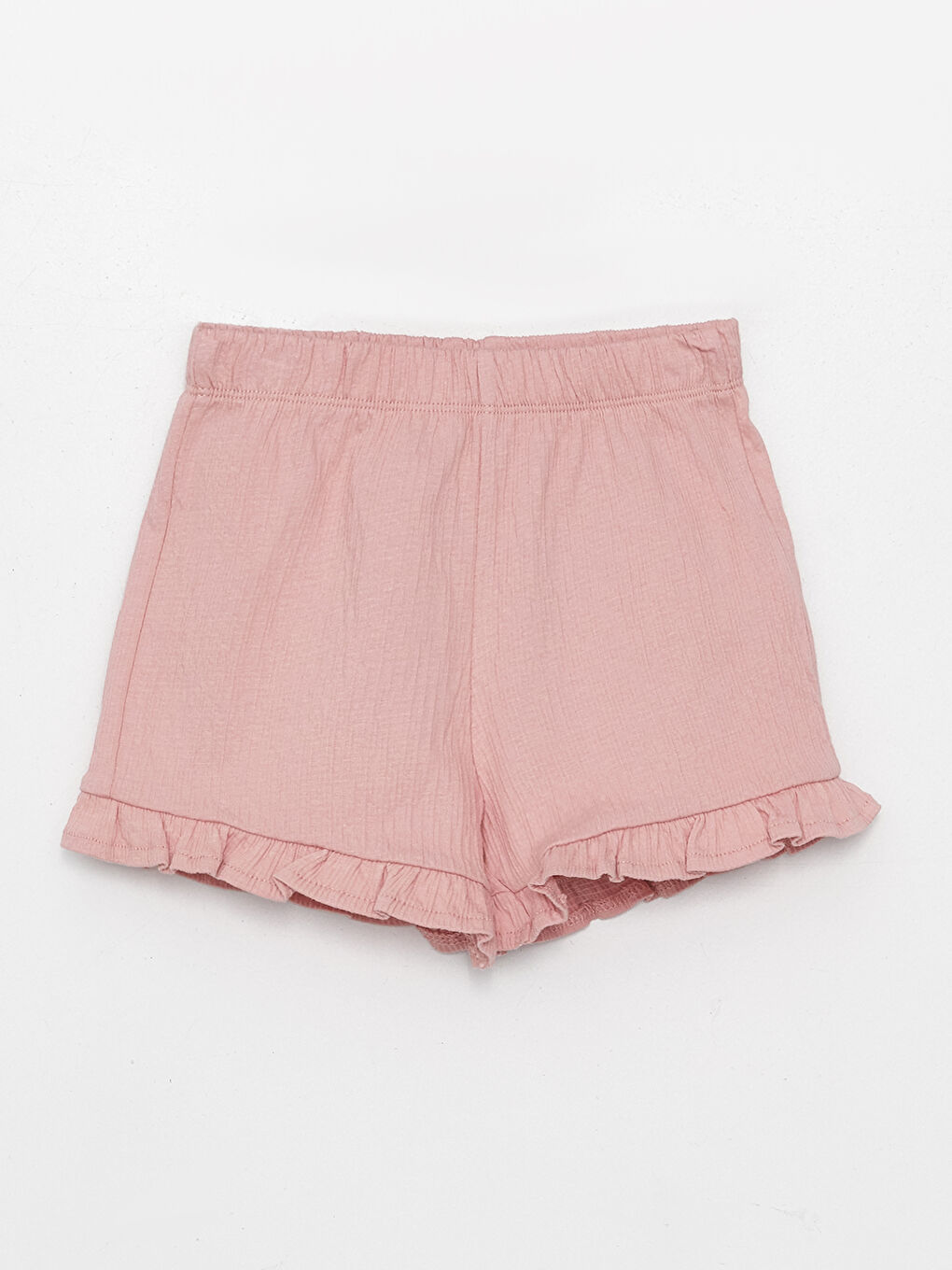 მრგვალი საყელო საბაზისო ბავშვის გოგონას ბლუზა და შორტები 2-ცალიანი კომპლექტი-2