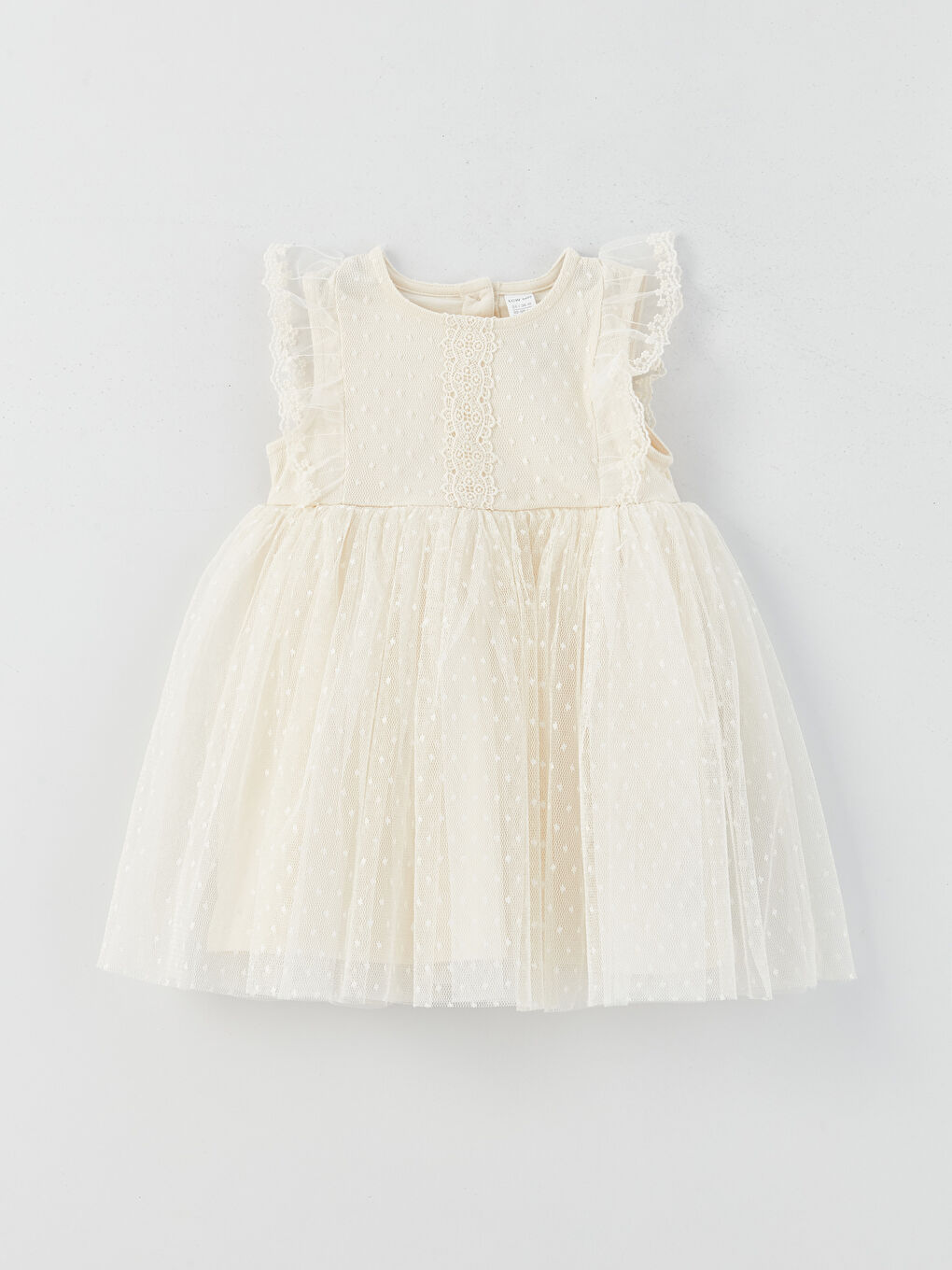 Платье для малышек девочек с круглым вырезом