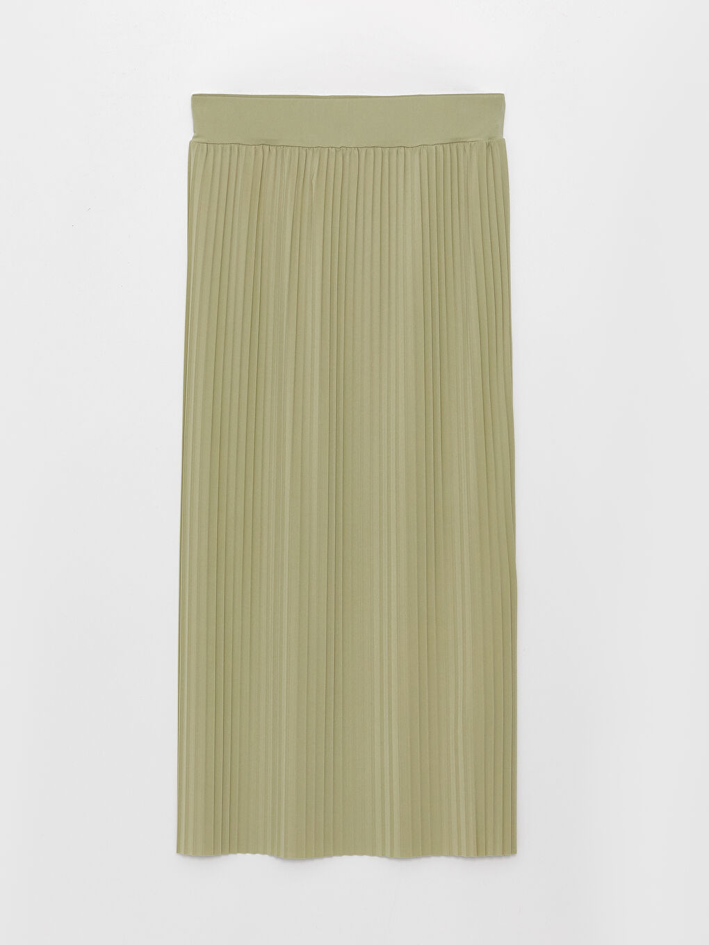 Women's Pleated Skirt With Elastic Waist -S3FY20Z8-GHY
