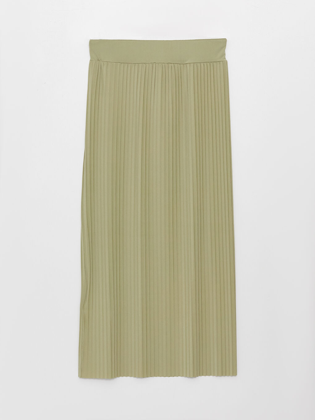 Women's Pleated Skirt With Elastic Waist -S3FY20Z8-GHY