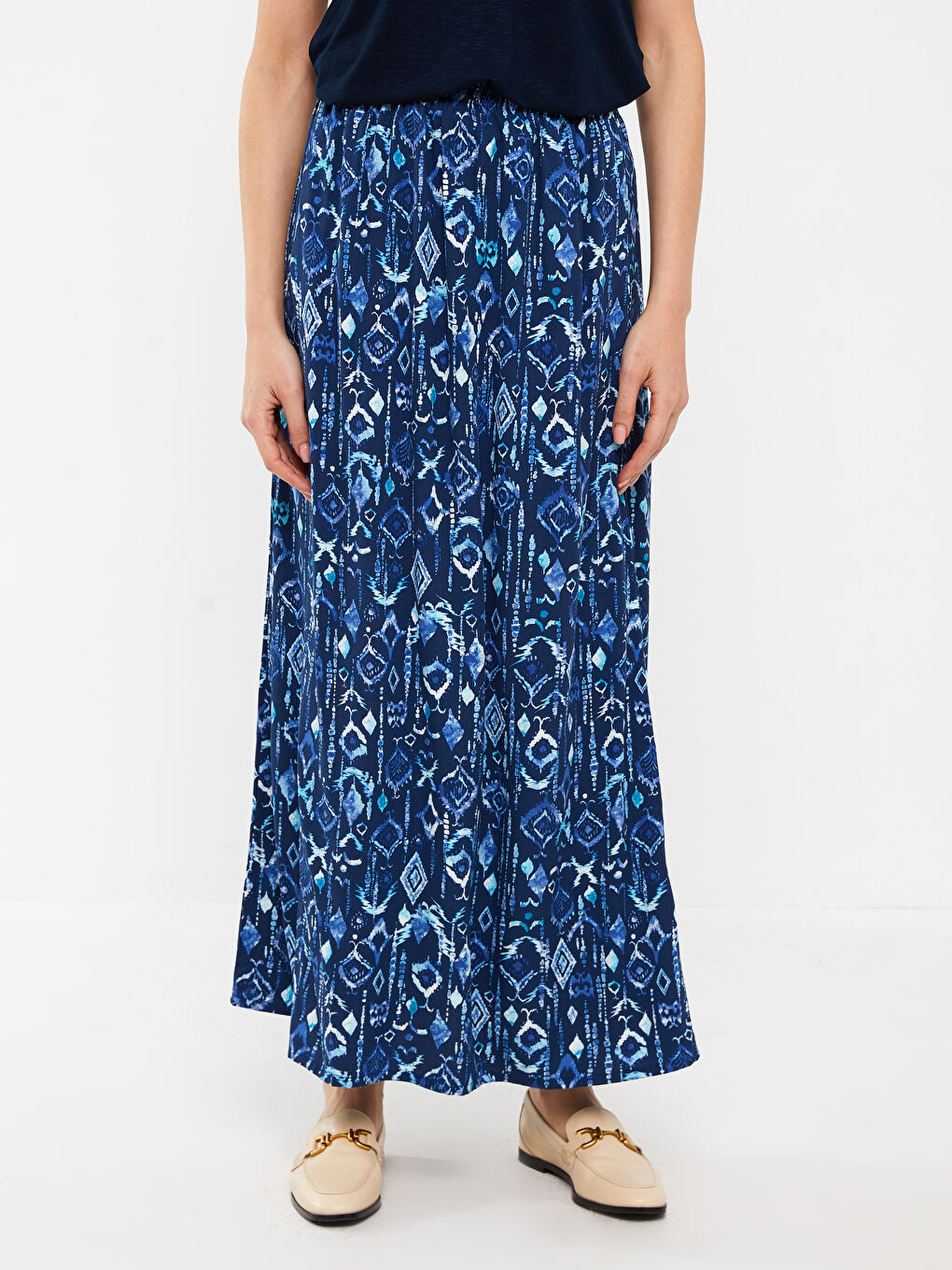 Jupe Femme À Motifs Taille Élastiquée Forme A-Line-3