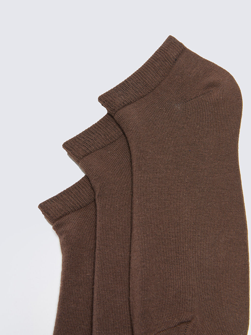 Kahverengi Erkek Patik Çorap 3'lü-2