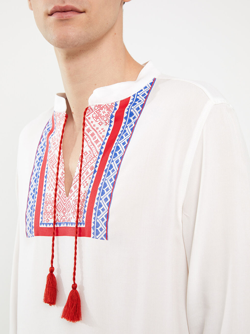 XSIDE Regular Fit Uzun Kollu Desenli Erkek Gömlek -S3FY40Z8-FDU