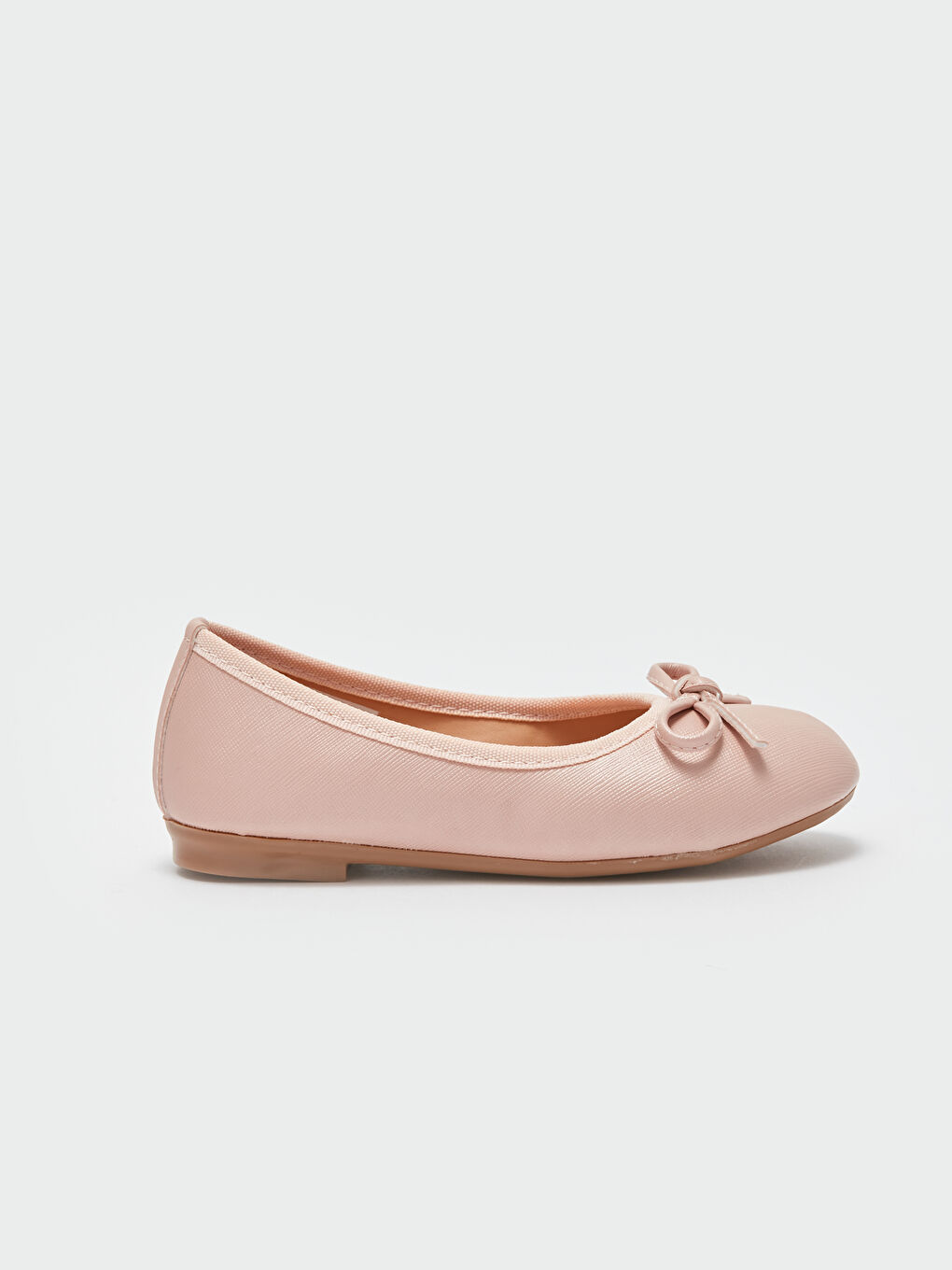 Pembe Fiyonk Detaylı Kız Çocuk Babet-1