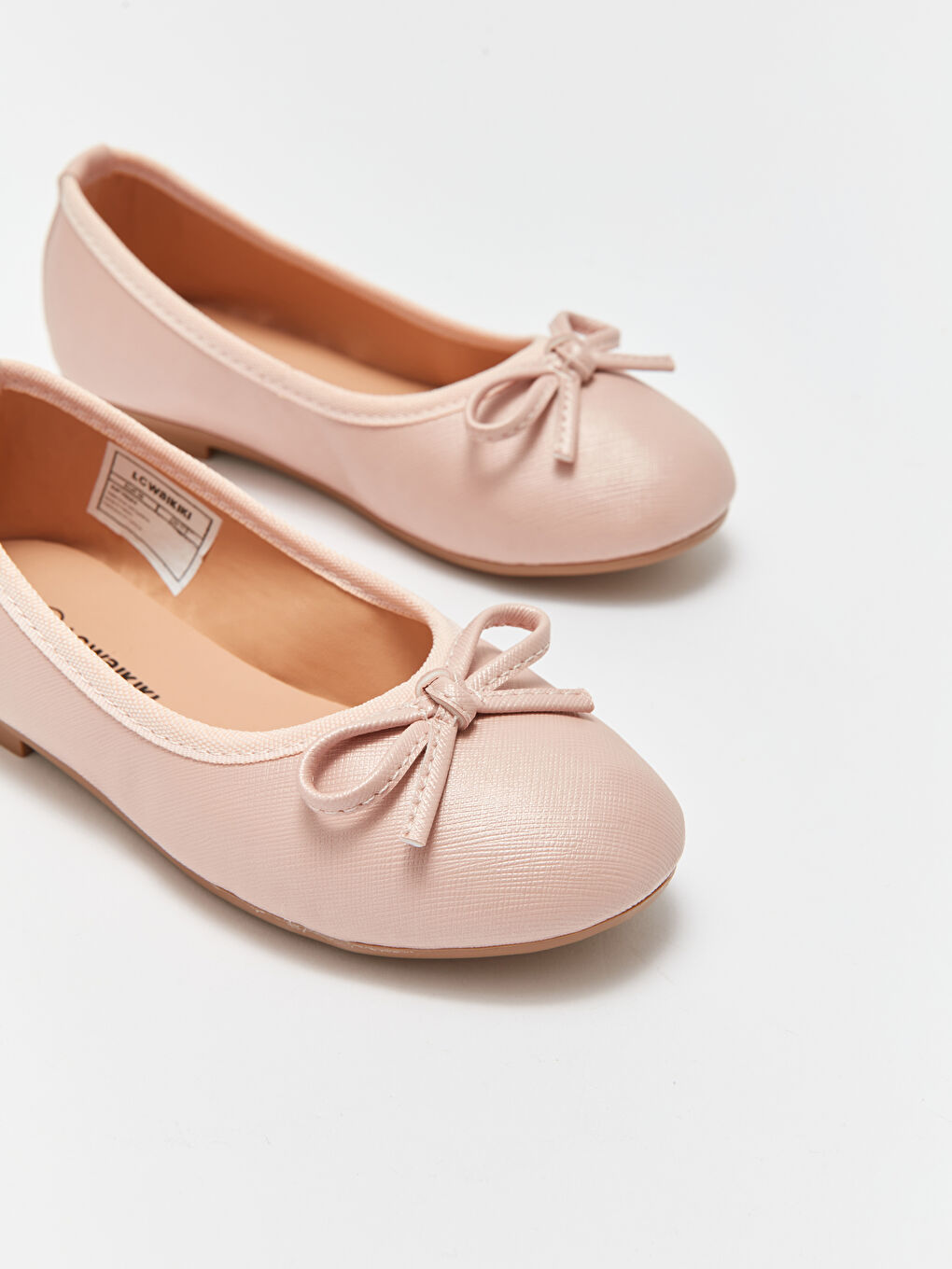 Pembe Fiyonk Detaylı Kız Çocuk Babet-2