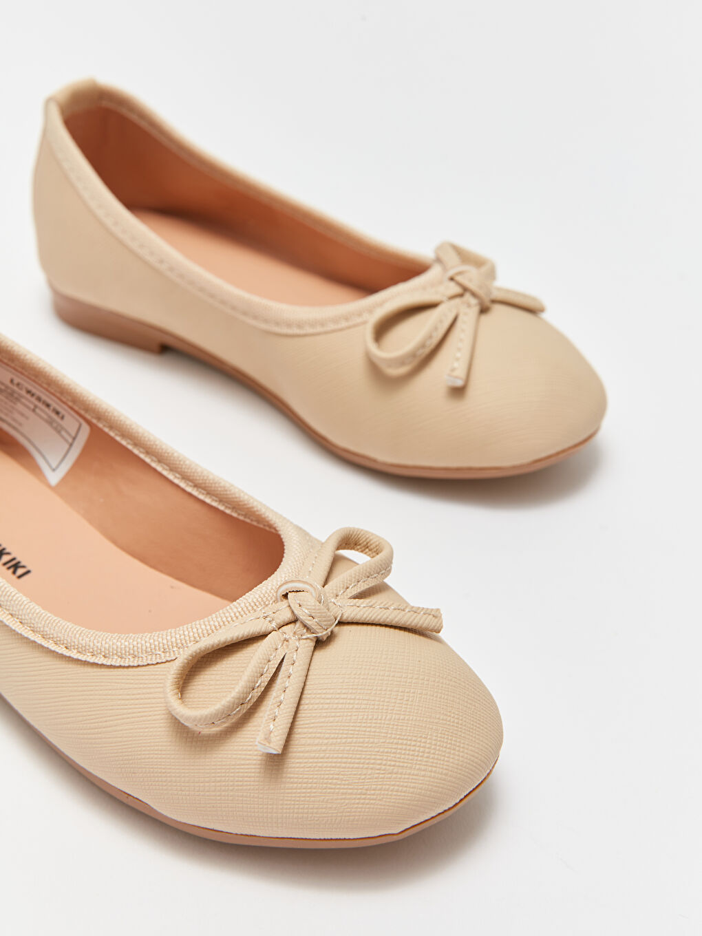 Bej Fiyonk Detaylı Kız Çocuk Babet-2