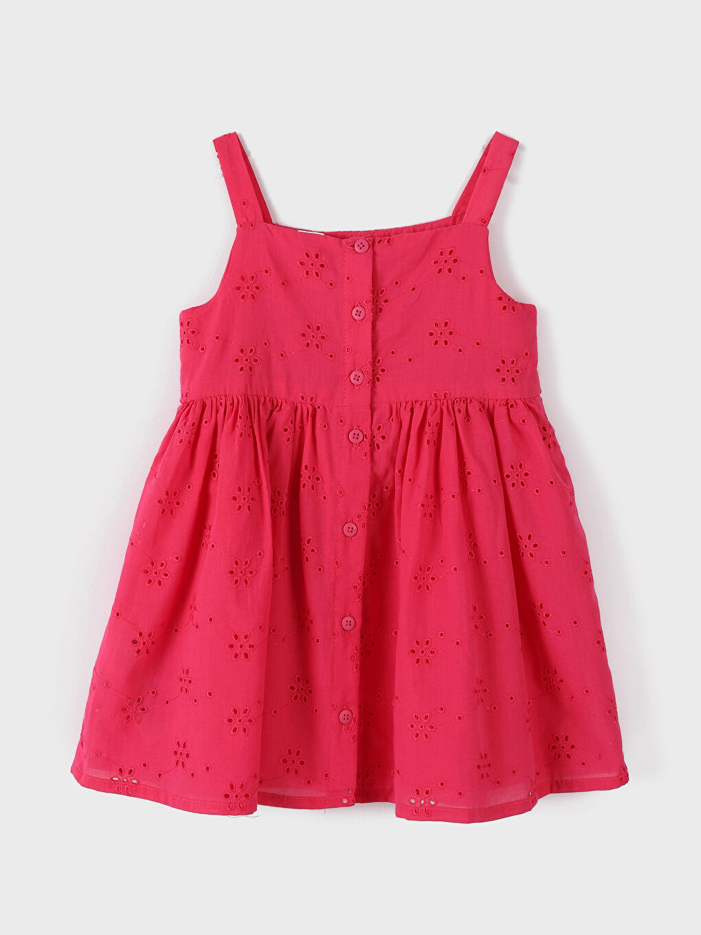 فستان للبنات الرضع بياقة مربعة-3