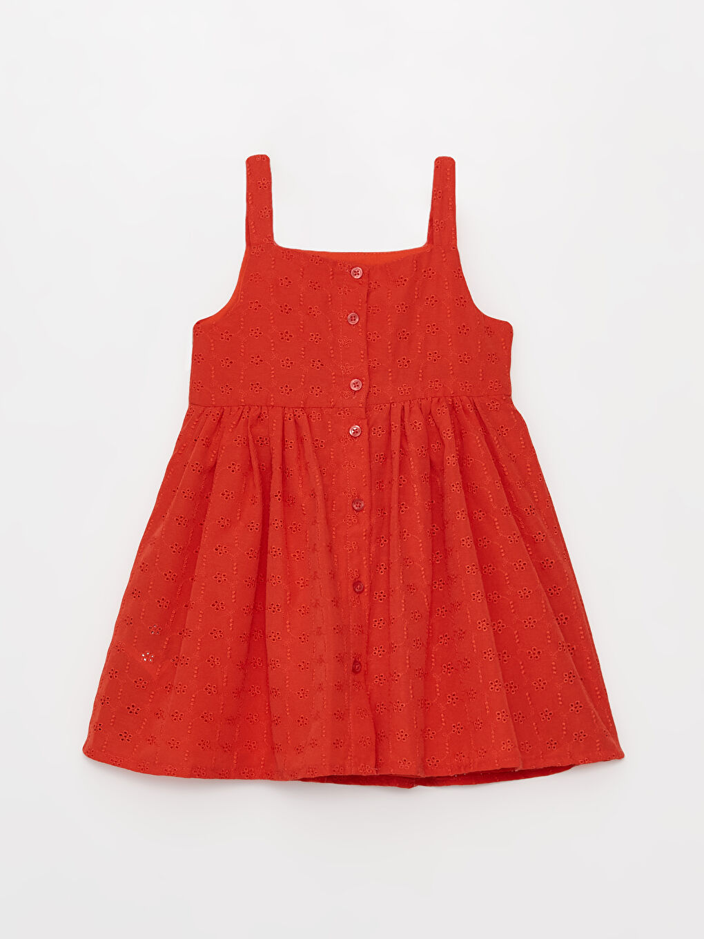 Square Collar Baby Girls' Dress-1