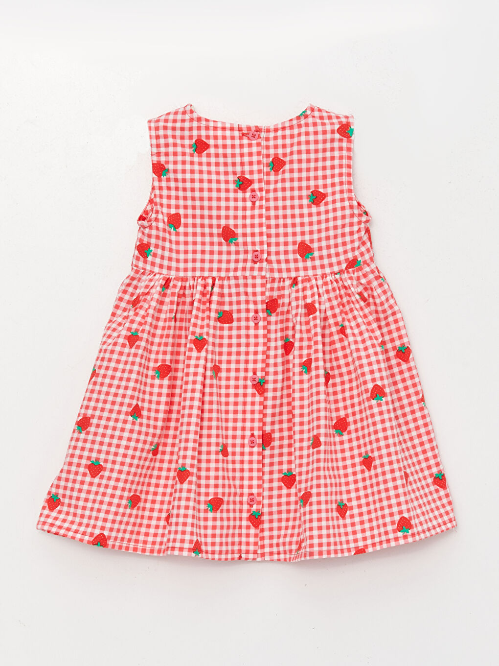 Crew Neck Baby Girls' Dress-1