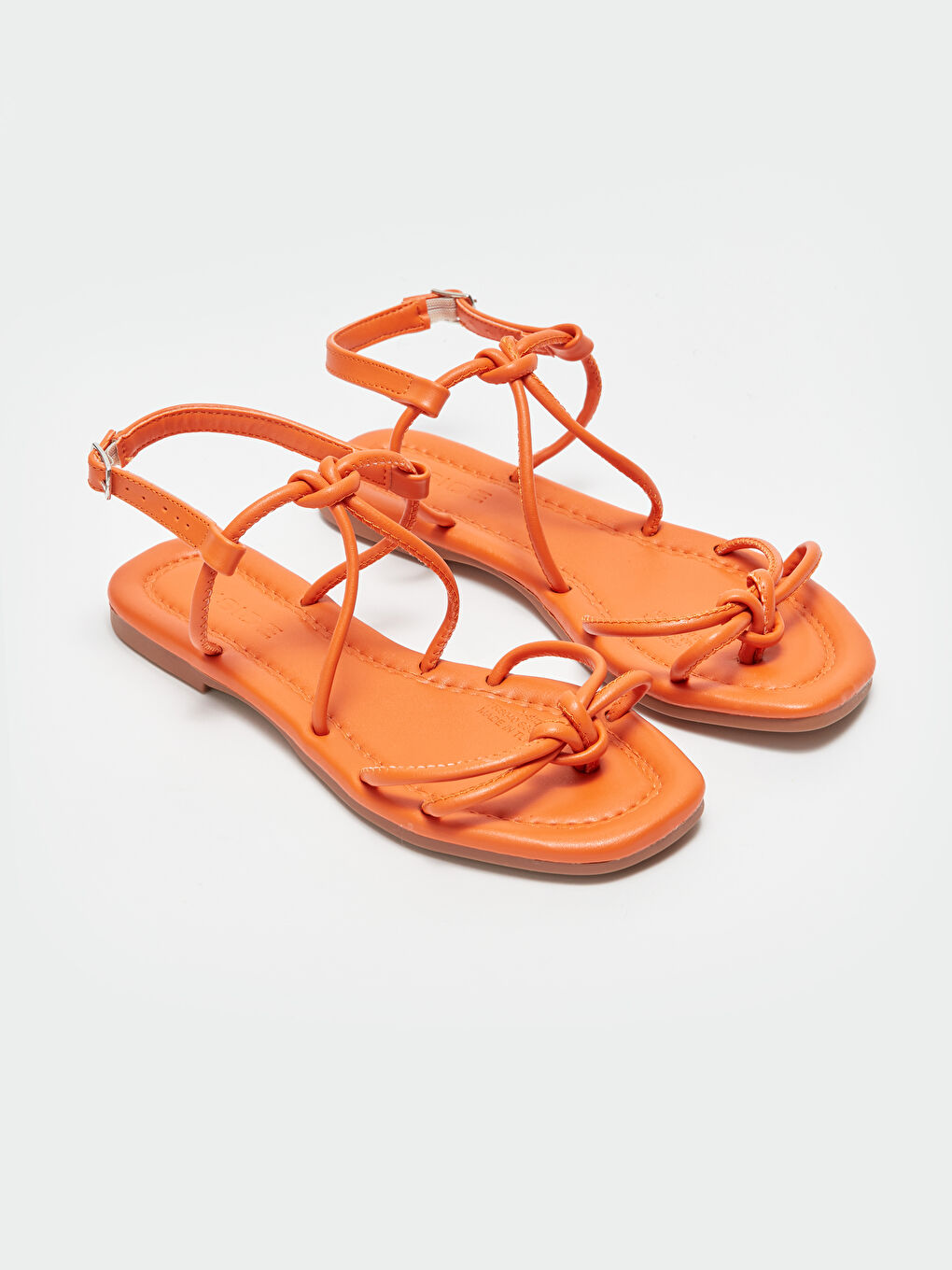 Buckle Detailed Thin Band Women's Sandals