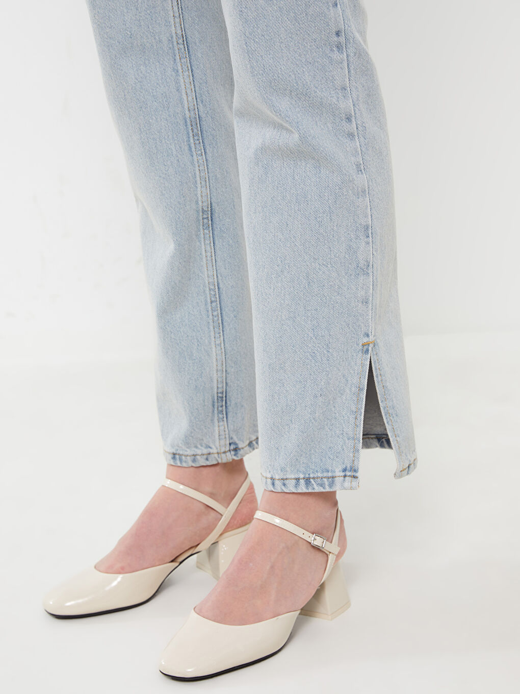 İndigo Straight Kadın Jean Pantolon-2