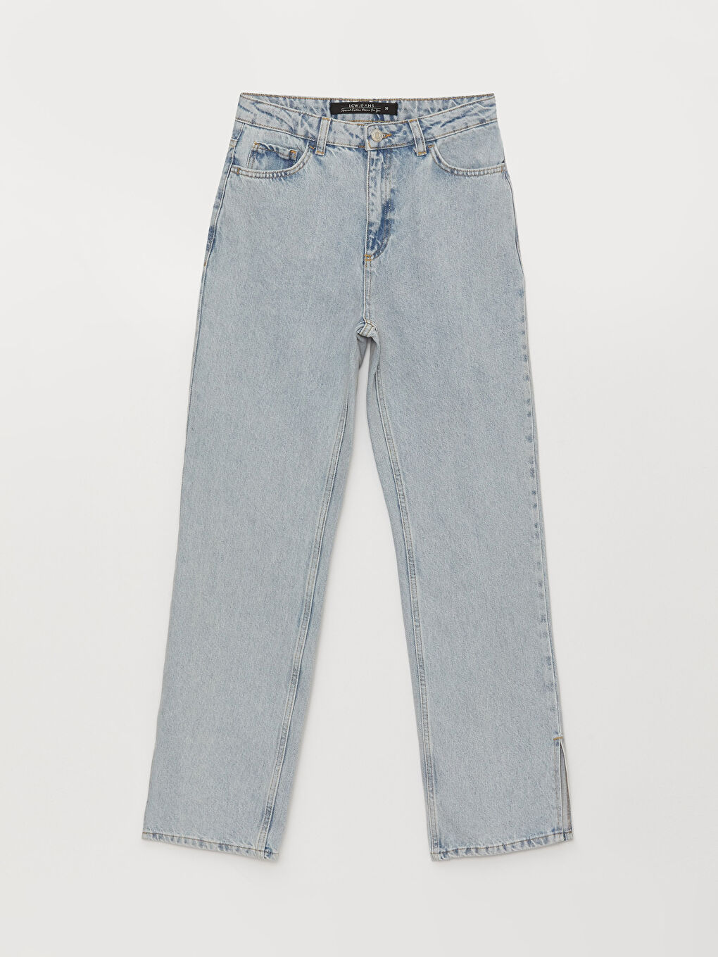 İndigo Straight Kadın Jean Pantolon-5