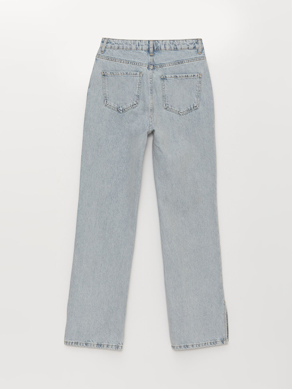 İndigo Straight Kadın Jean Pantolon-6