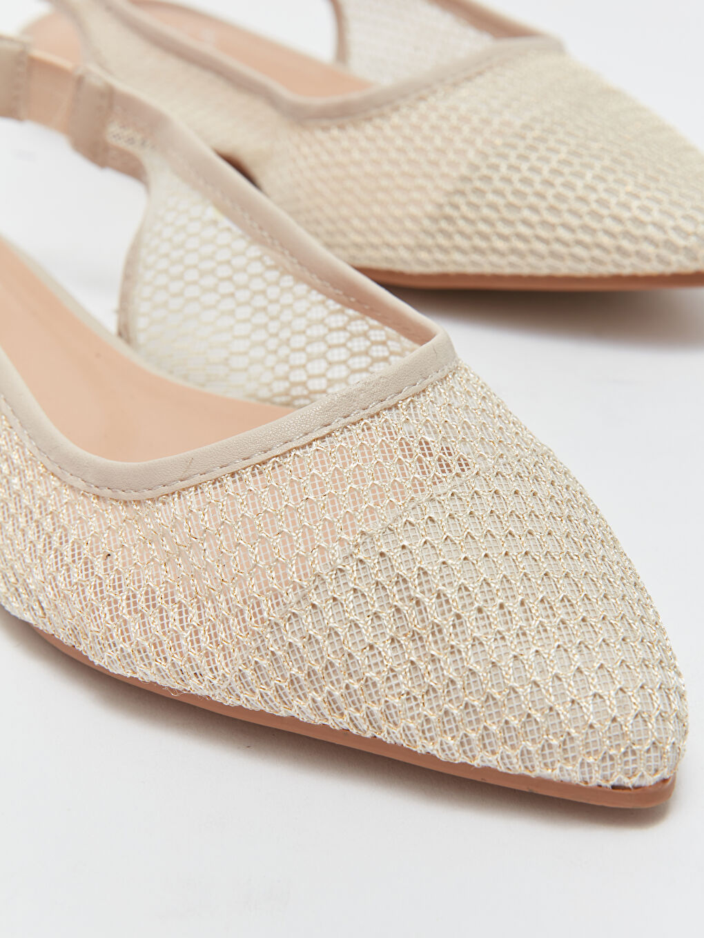 Bej File Detaylı Kadın Babet-2