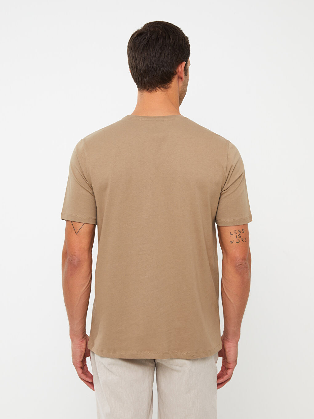 Crew Neck Short Sleeve Printed Combed Cotton Men's T-shirt-3