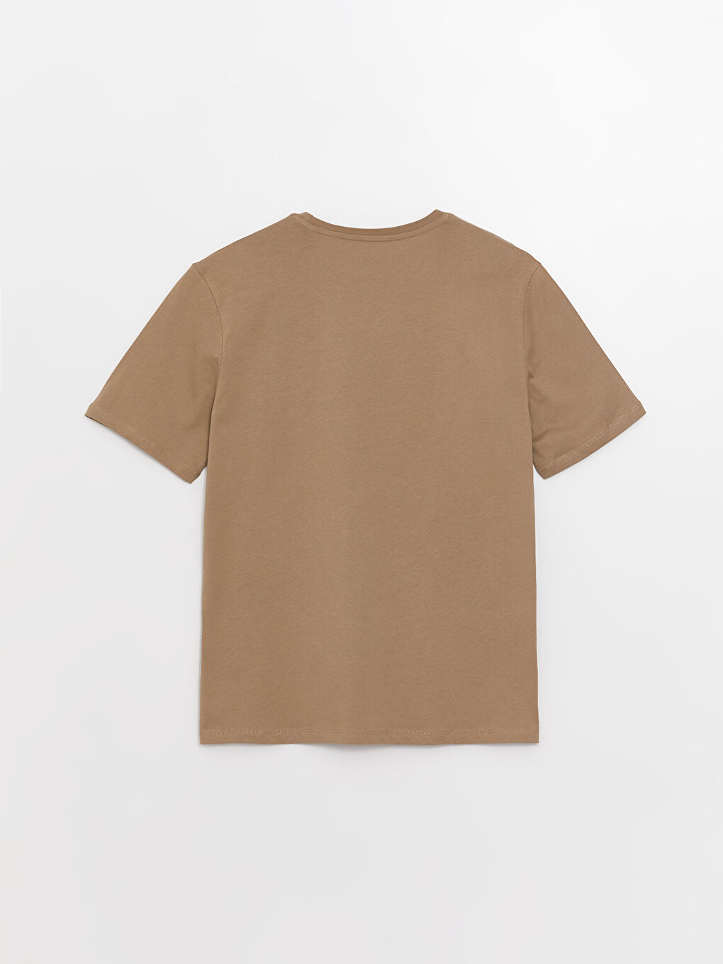 Crew Neck Short Sleeve Printed Combed Cotton Men's T-shirt-5