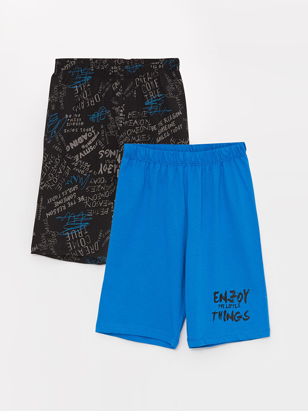 Elastic Waist Printed Boy Pajamas Shorts 2 Pieces -S3G094Z4-JXJ