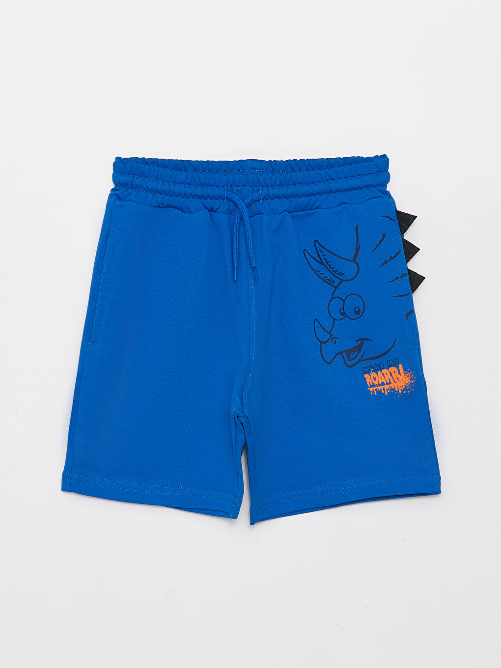 Elasticated Waist Printed Boys' Shorts -S3G096Z4-JUF
