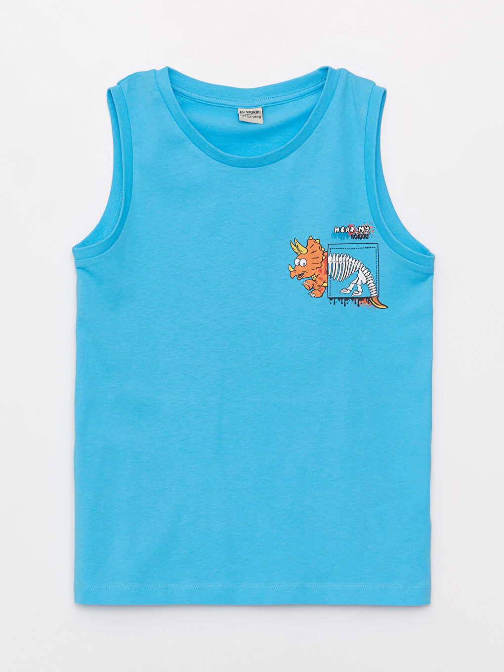 Maiou imprimat pentru Băieți cu guler rotund