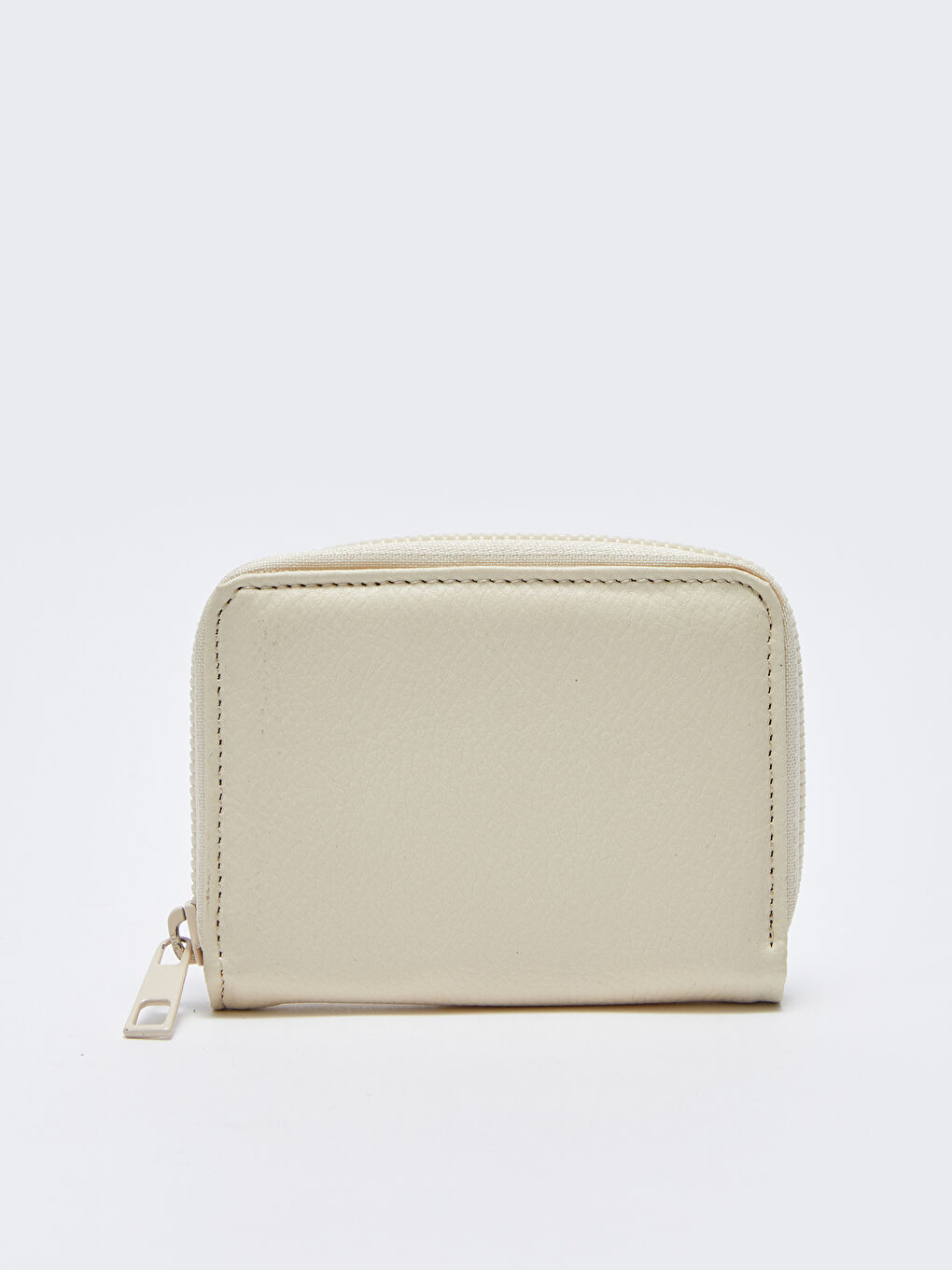 Bej Deri Görünümlü Kadın Cüzdan