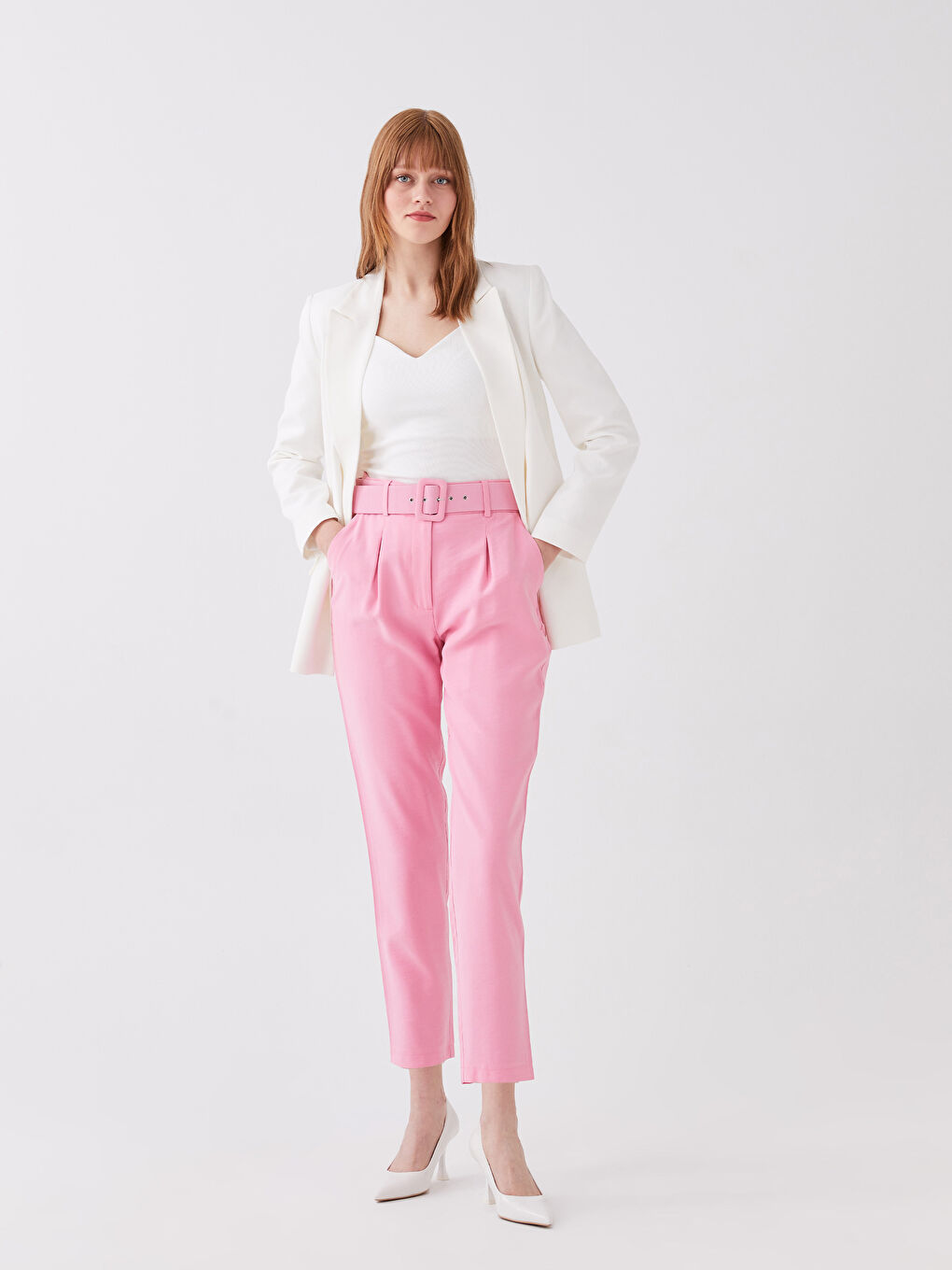 High Waist Comfortable Fit Women's Trousers