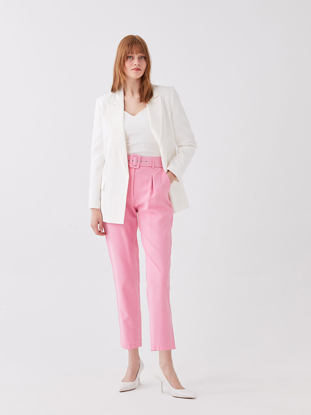 High Waist Comfortable Fit Women's Trousers-1
