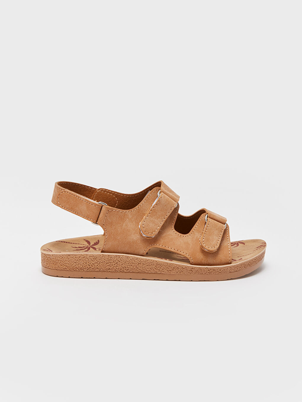 Bej Cırt Cırtlı Erkek Çocuk Sandalet-1