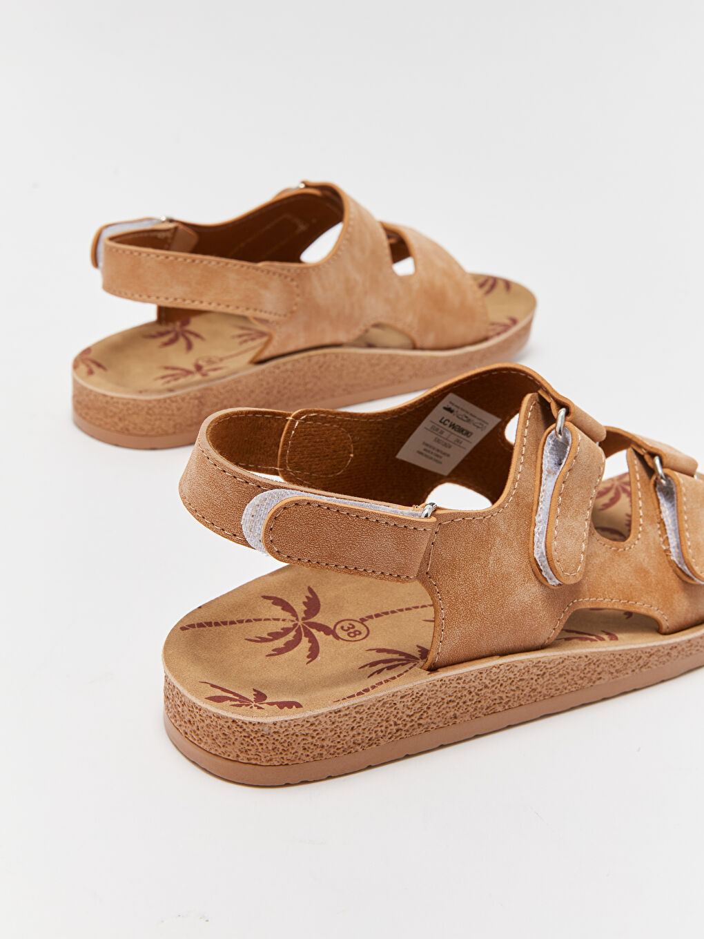 Bej Cırt Cırtlı Erkek Çocuk Sandalet-4