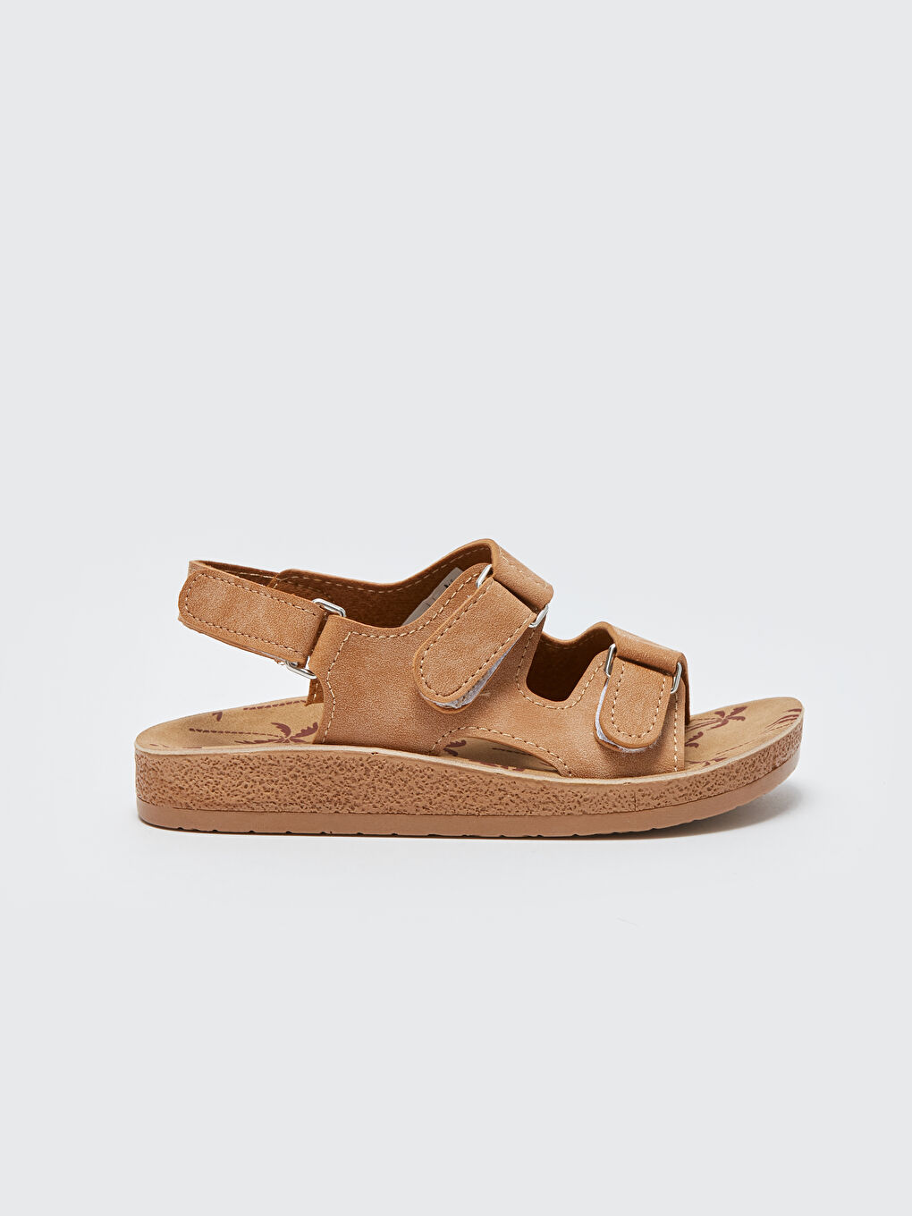 Bej Cırt Cırtlı Erkek Çocuk Sandalet-1