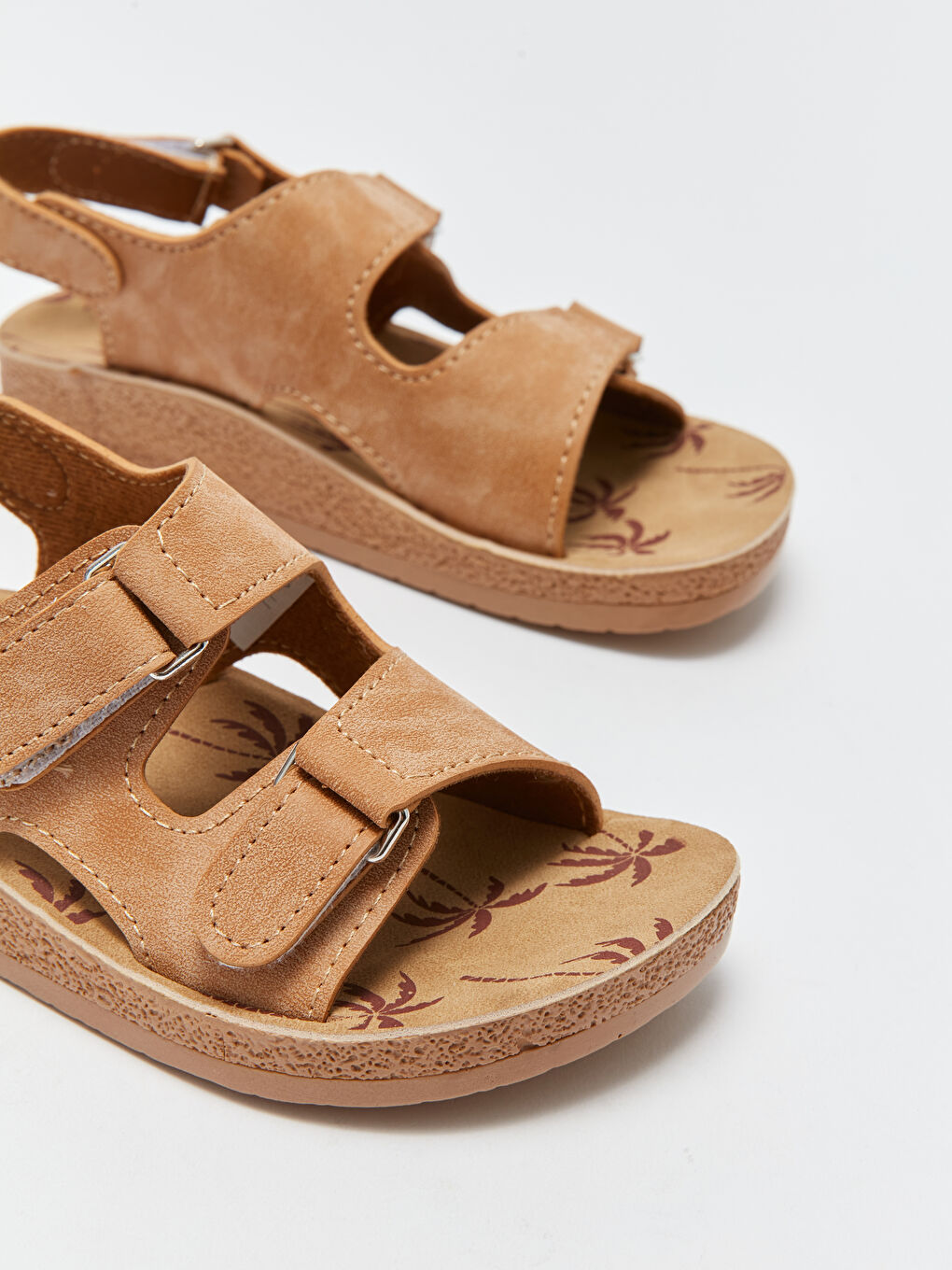 Bej Cırt Cırtlı Erkek Çocuk Sandalet-2