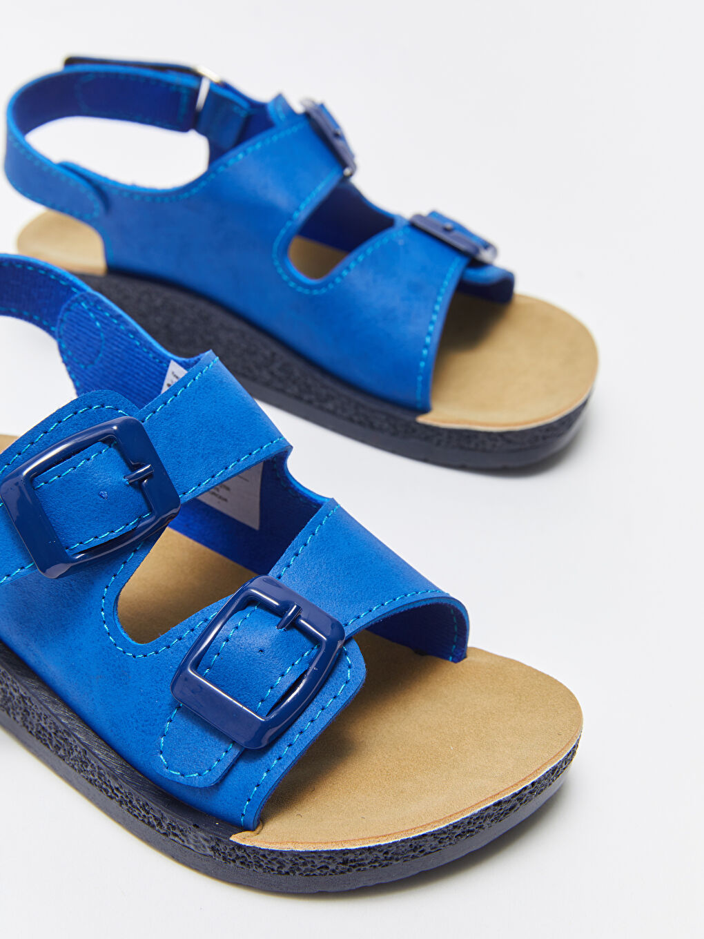 Mavi Cırt Cırtlı Erkek Çocuk Sandalet-2