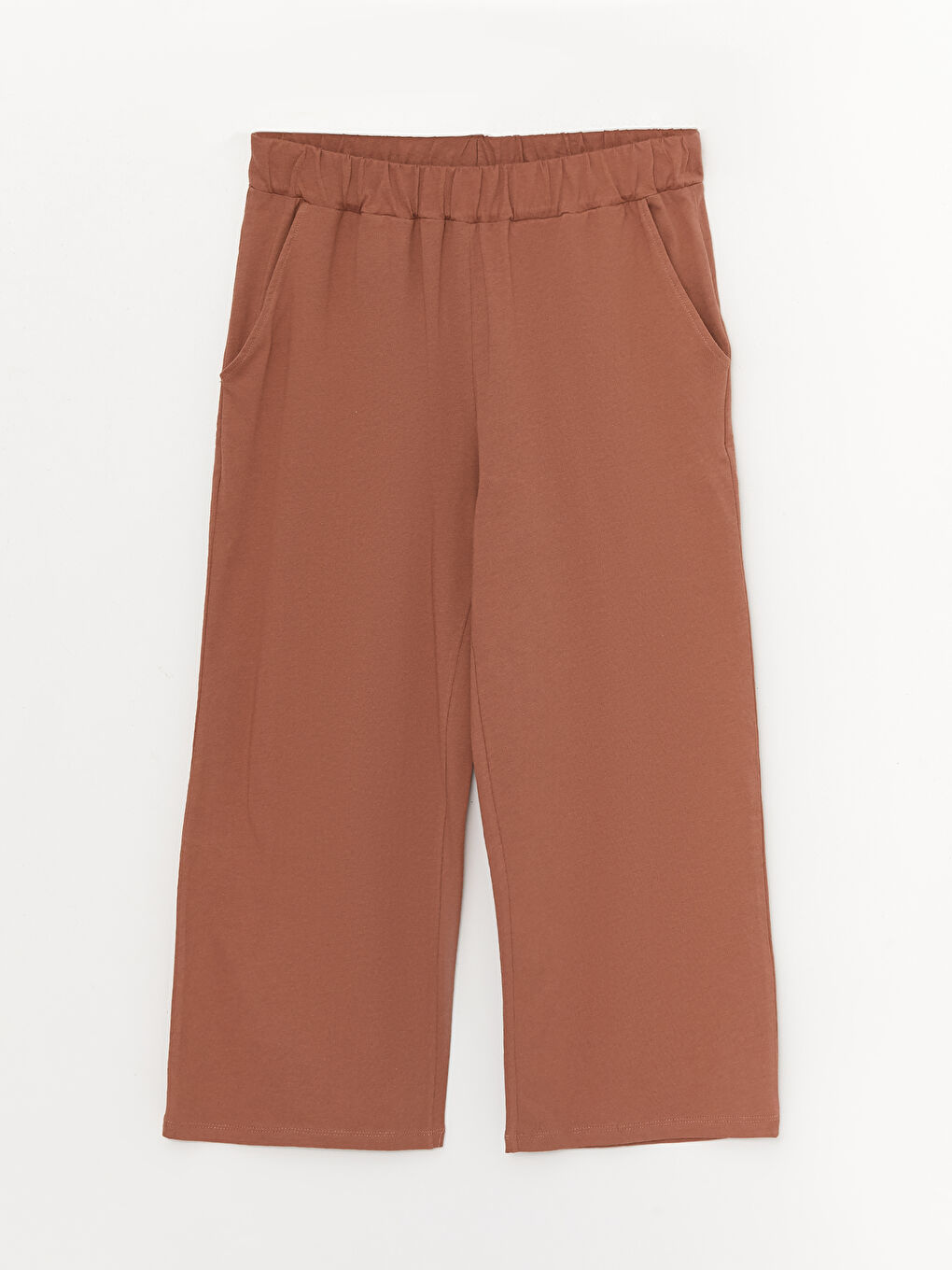 Kahverengi Bisiklet Yaka Baskılı Kısa Kollu Kadın Kaprili Pijama Takımı-7