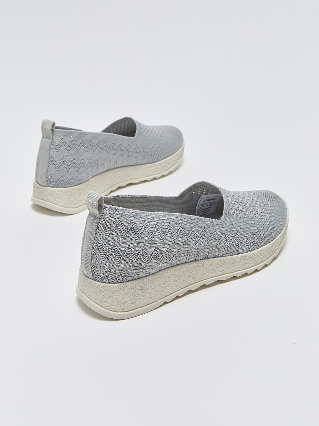 Gri File Detaylı Kadın Spor Ayakkabı-3