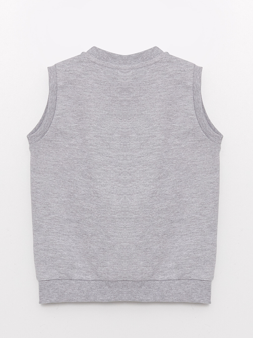 College Collar Printed Baby Boy Vest-4