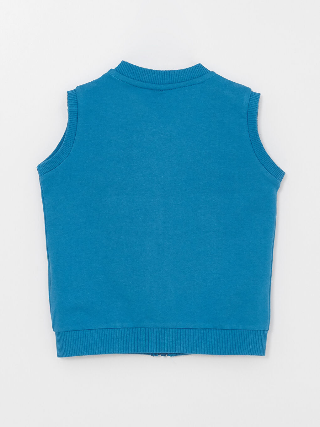 College-Kragen Bedruckte Baby Jungen Weste-5