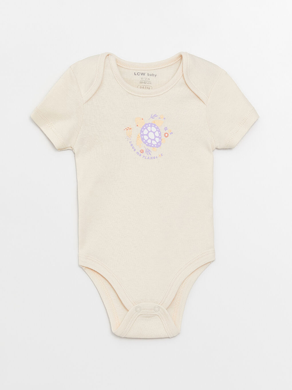 Комплект из 3-х штук с круглым вырезом и принтом для малышек девочек-2