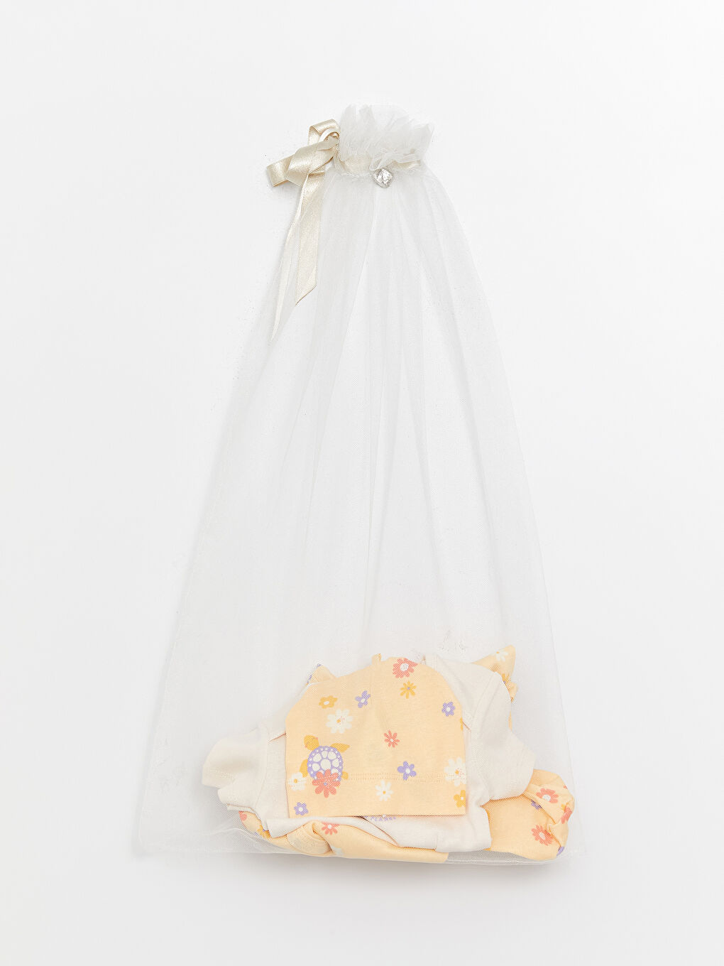 Комплект из 3-х штук с круглым вырезом и принтом для малышек девочек-3