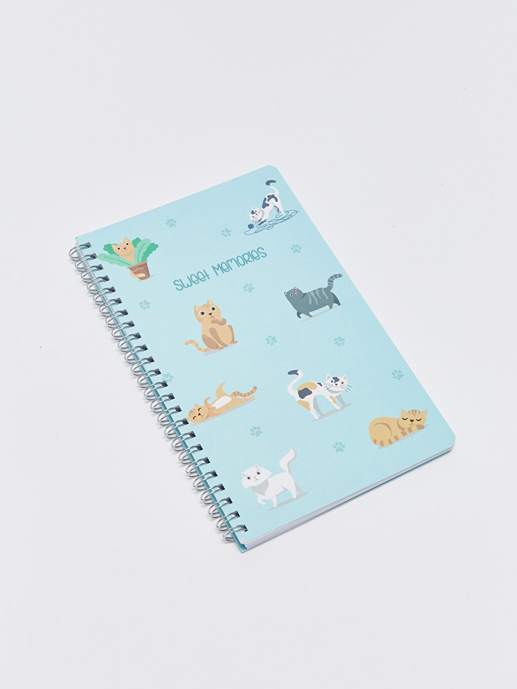 Printed Striped Spiral Notebook