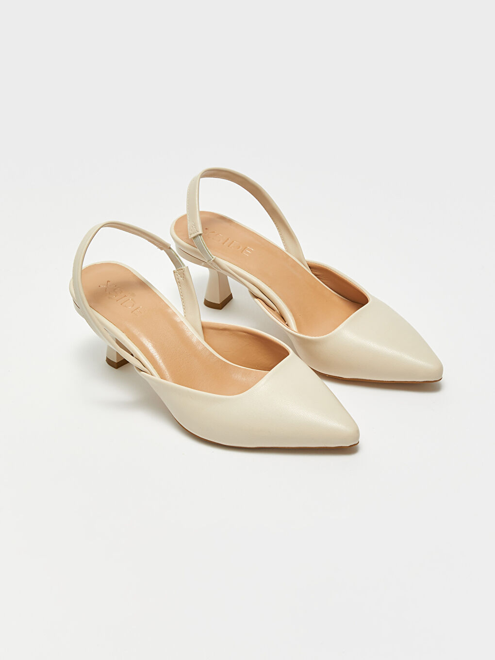 LCW STEPS Faux Leather Pointed Toe Women's High Heels -S3G243Z8-KNF