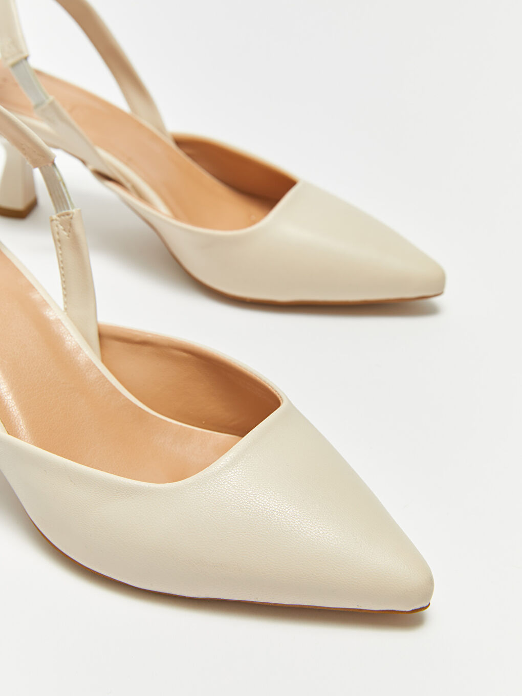 LCW STEPS Faux Leather Pointed Toe Women's High Heels -S3G243Z8-KNF