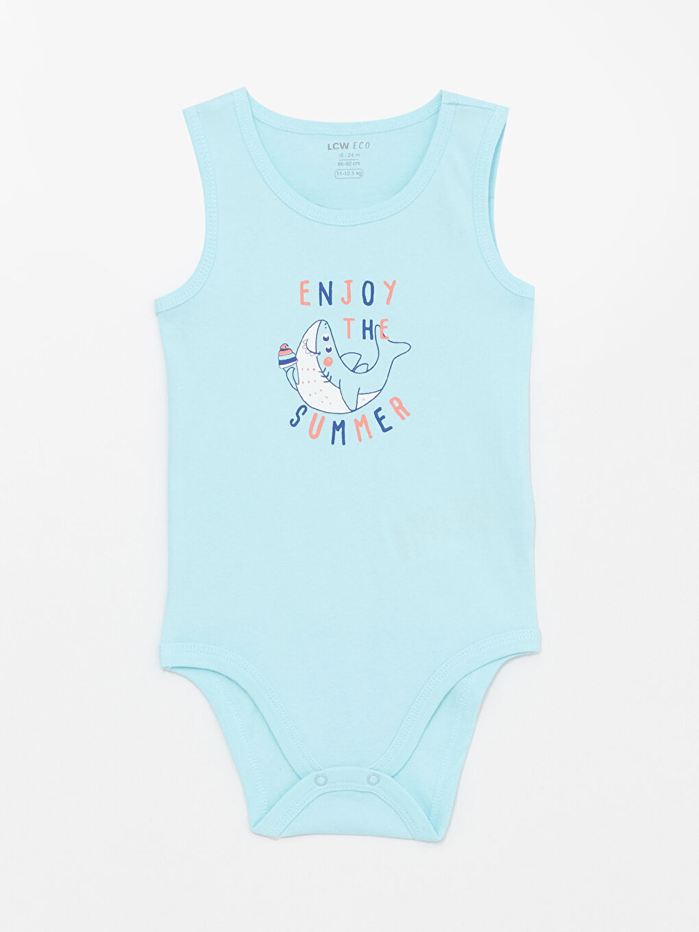 Crew Neck Printed Baby Boy Bodysuit with Snap Crotch 2-Pack-1