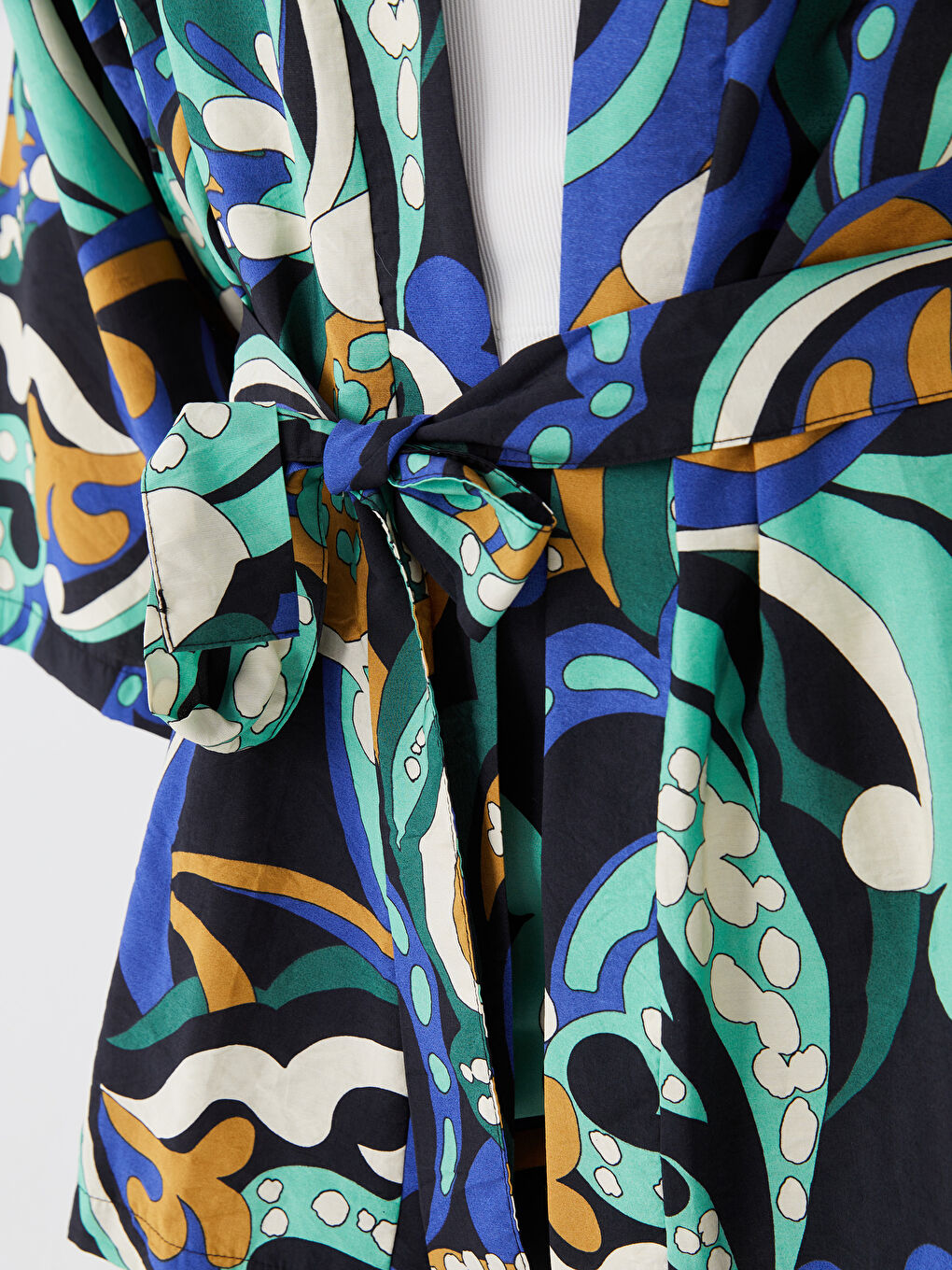Shawl Collar Patterned Oversize Women's Kimono -S3G273Z8-LQQ