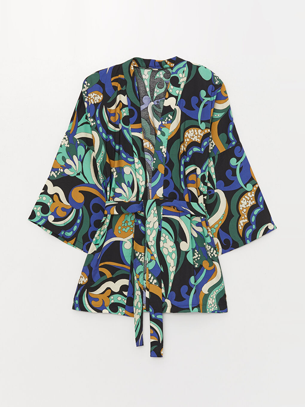 Shawl Collar Patterned Oversize Women's Kimono -S3G273Z8-LQQ