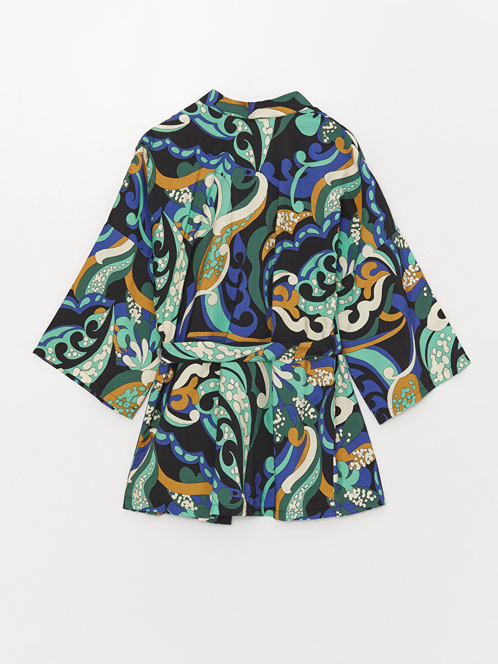 Shawl Collar Patterned Oversize Women's Kimono -S3G273Z8-LQQ