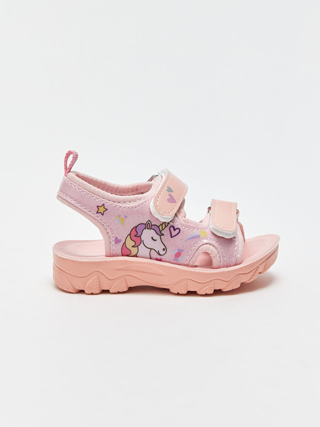 Sandales Bébé Fille Imprimées à Double Bride et Fermeture Velcro-1