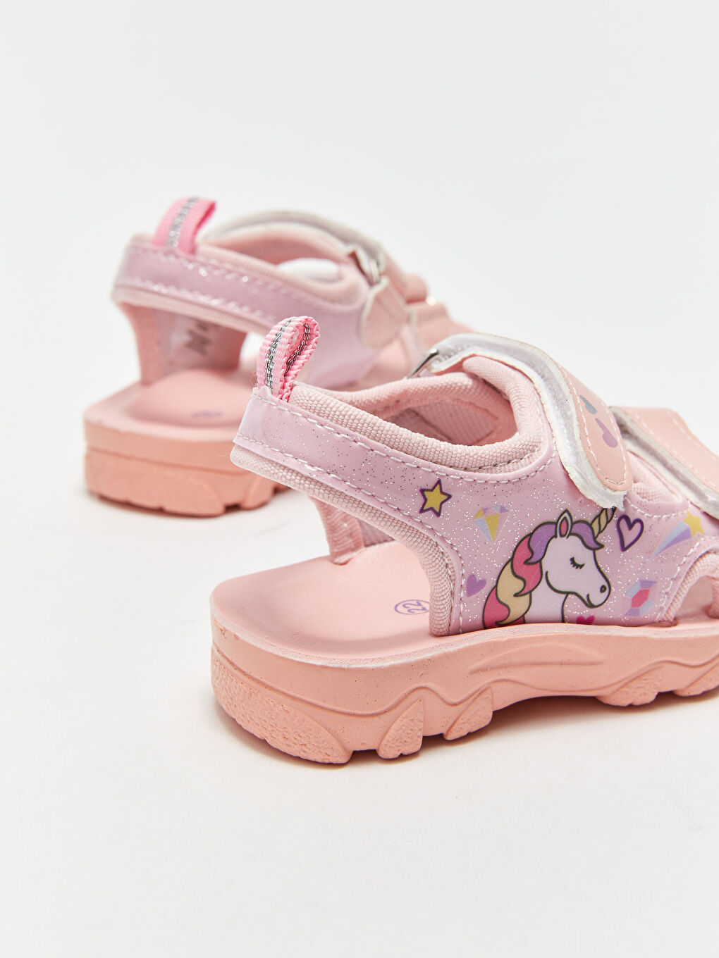 Sandales Bébé Fille Imprimées à Double Bride et Fermeture Velcro-4