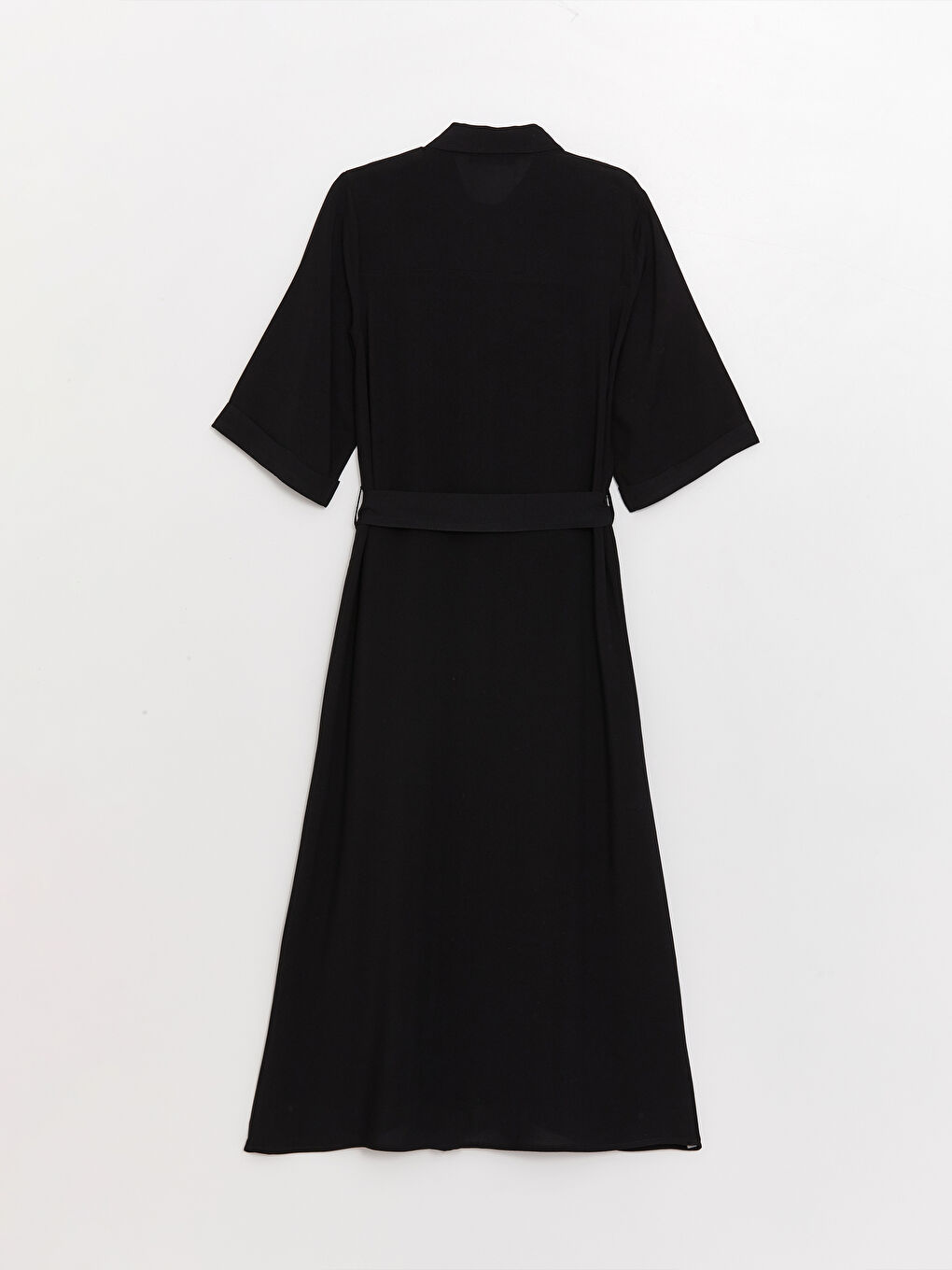 Women's Plain Shirt Dress-6