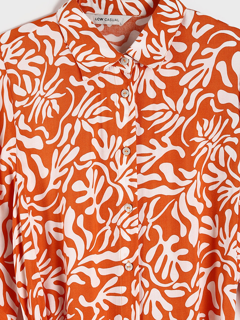 فستان قميص منقوش-2