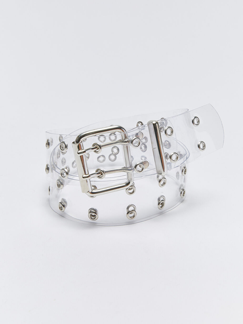 Eyelet Detailed Women's Transparent Belt -S3G306Z8-J5E
