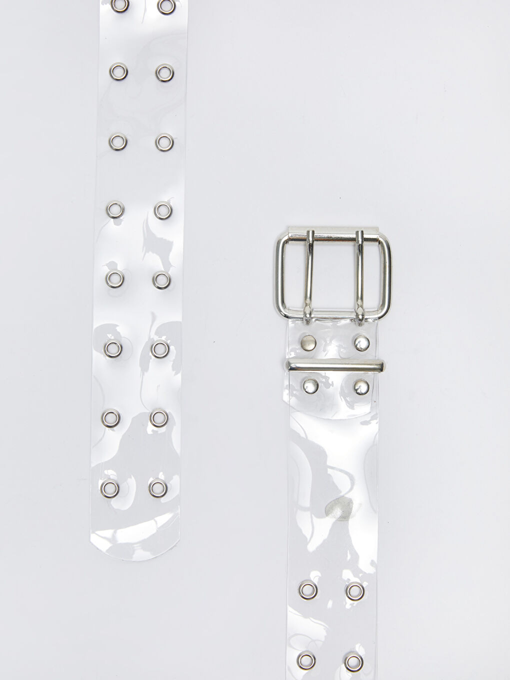 Eyelet Detailed Women's Transparent Belt -S3G306Z8-J5E